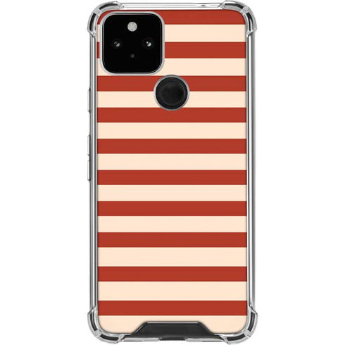 Neutral Stripes Google Pixel 5 Clear Case